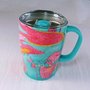 Swig Life Cotton Candy 18oz Travel Coffee Mug Insulated with Handle RETIRED EUC